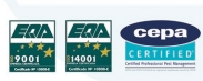 Higivec obtiene los certificados UNE-EN ISO 9001:2015, UNE-EN ISO 14001:2015 y CEN STANDARD EN 16636 para su servicio integral de control de plagas
